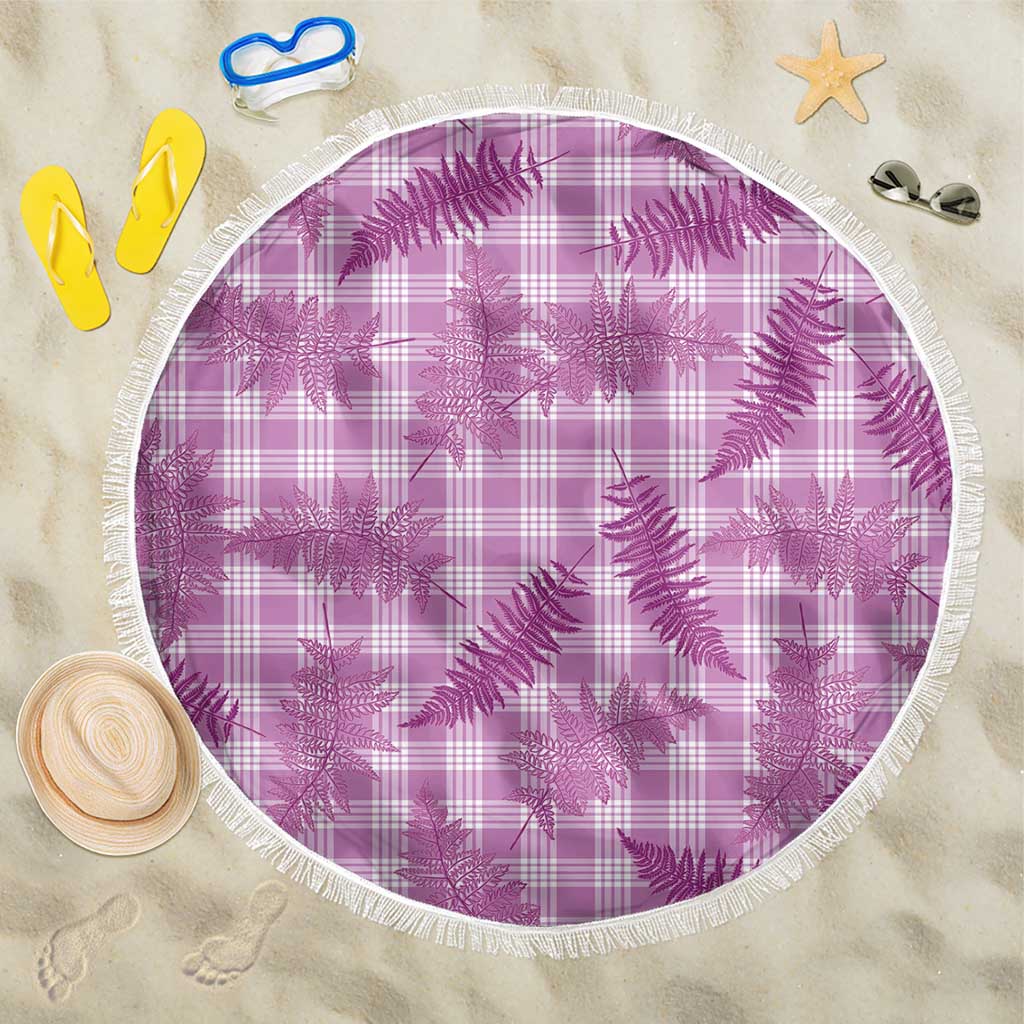 Pink Palaka Hawaii Palapalai Beach Blanket Hawaiian Fern LT14 One Size 150cm Pink - Polynesian Pride