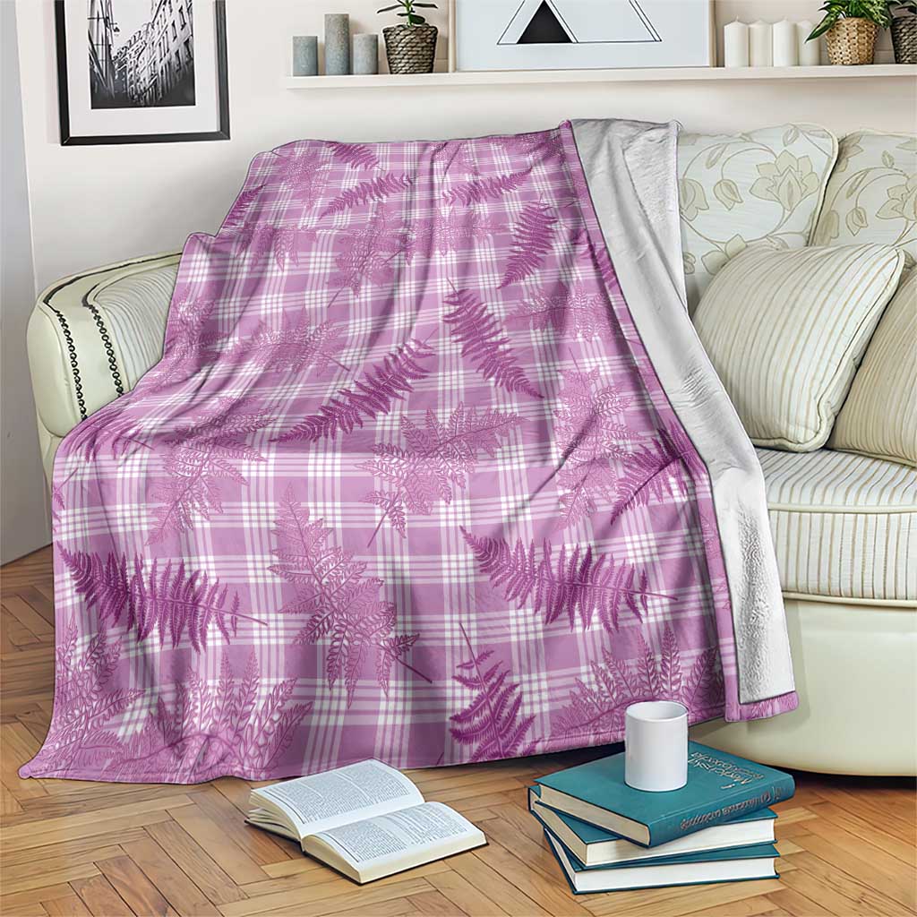 Pink Palaka Hawaii Palapalai Blanket Hawaiian Fern - Polynesian Pride