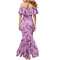 Pink Palaka Hawaii Palapalai Family Matching Mermaid Dress and Hawaiian Shirt Hawaiian Fern - Polynesian Pride