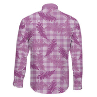 Pink Palaka Hawaii Palapalai Family Matching Tank Maxi Dress and Hawaiian Shirt Hawaiian Fern - Polynesian Pride
