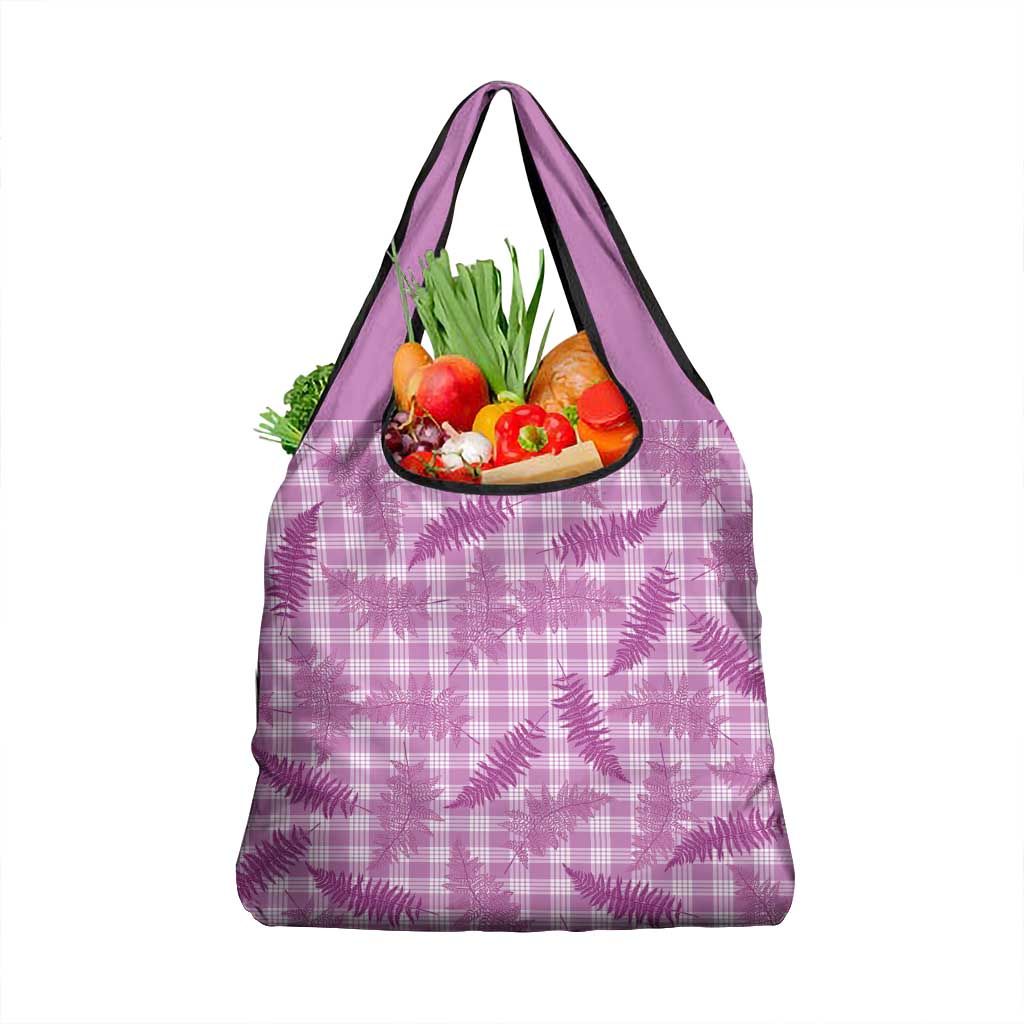 Pink Palaka Hawaii Palapalai Grocery Bag Hawaiian Fern LT14 1-pack One Size Pink - Polynesian Pride