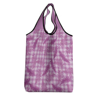 Pink Palaka Hawaii Palapalai Grocery Bag Hawaiian Fern LT14 - Polynesian Pride