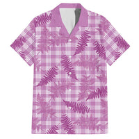 Pink Palaka Hawaii Palapalai Hawaiian Shirt Hawaiian Fern LT14 Pink - Polynesian Pride
