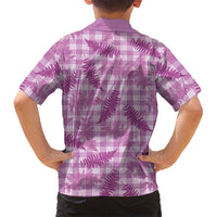 Pink Palaka Hawaii Palapalai Hawaiian Shirt Hawaiian Fern LT14 - Polynesian Pride