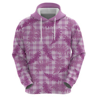 Pink Palaka Hawaii Palapalai Hoodie Hawaiian Fern LT14 - Polynesian Pride