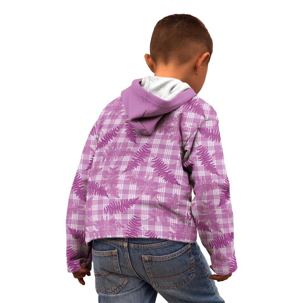 Pink Palaka Hawaii Palapalai Kid Hoodie Hawaiian Fern - Polynesian Pride