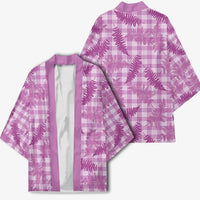 Pink Palaka Hawaii Palapalai Kimono Hawaiian Fern LT14 - Polynesian Pride