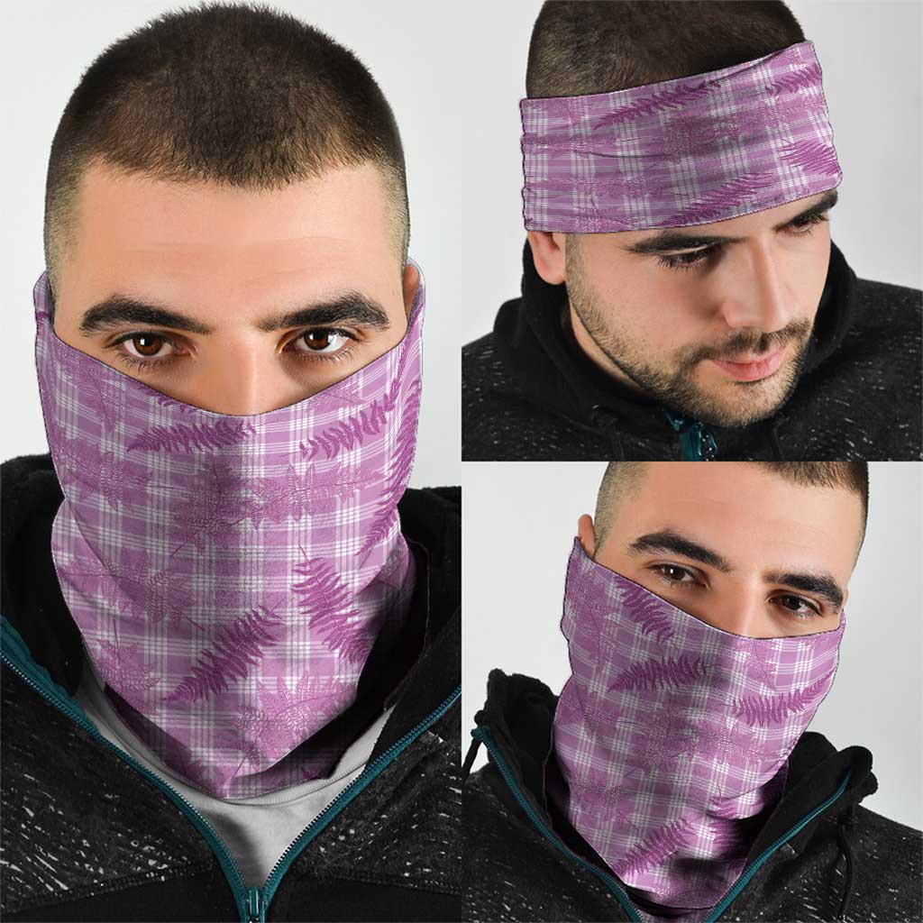 Pink Palaka Hawaii Palapalai Neck Gaiter Hawaiian Fern LT14 - Polynesian Pride