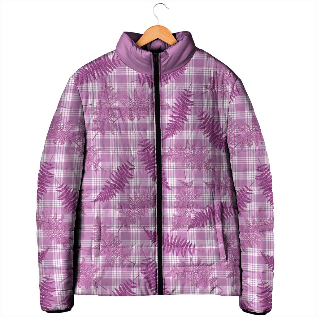 Pink Palaka Hawaii Palapalai Padded Jacket Hawaiian Fern LT14 - Polynesian Pride