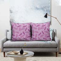 Pink Palaka Hawaii Palapalai Pillow Cover Hawaiian Fern LT14 - Polynesian Pride