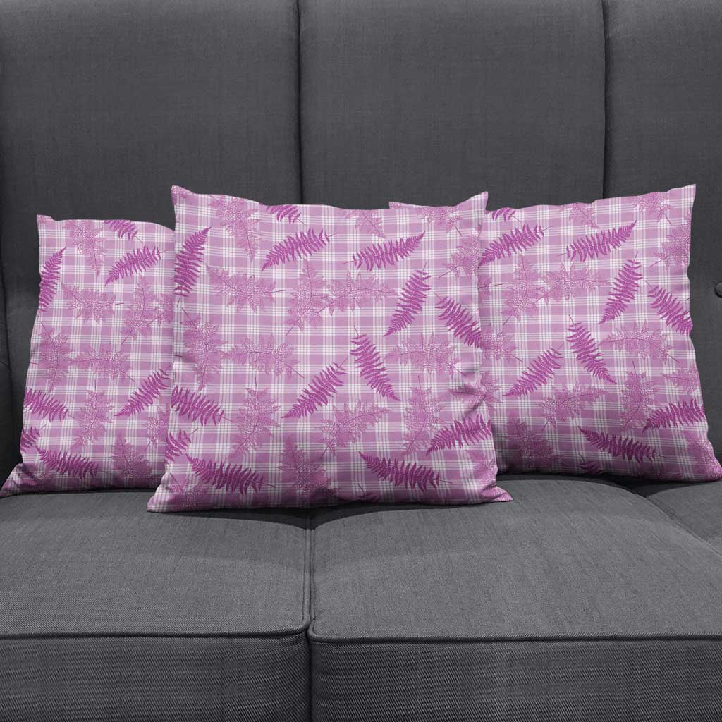 Pink Palaka Hawaii Palapalai Pillow Cover Hawaiian Fern LT14 - Polynesian Pride