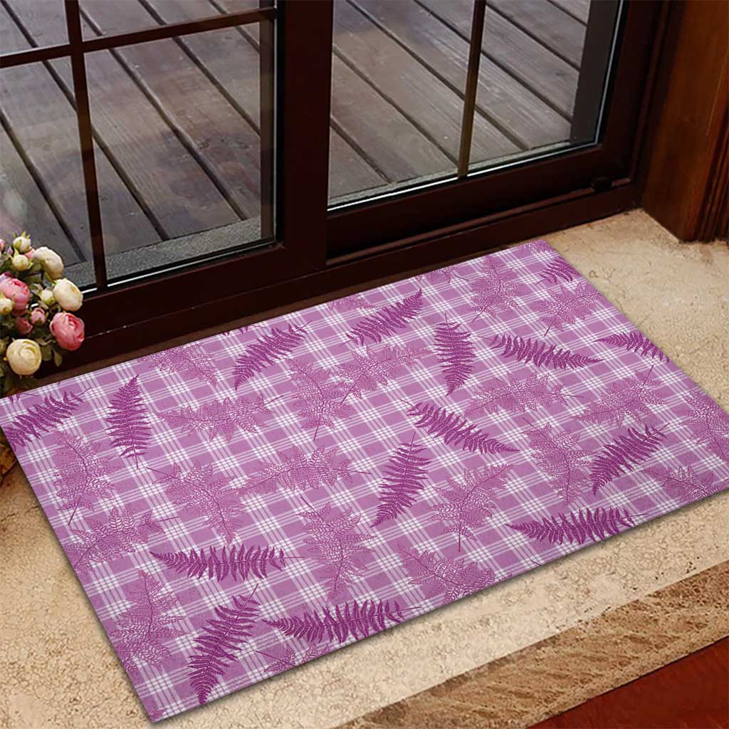Pink Palaka Hawaii Palapalai Rubber Doormat Hawaiian Fern LT14 - Polynesian Pride