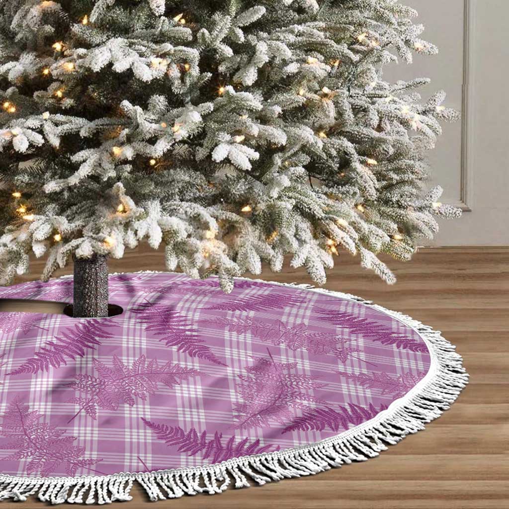 Pink Palaka Hawaii Palapalai Tree Skirt Hawaiian Fern LT14 - Polynesian Pride