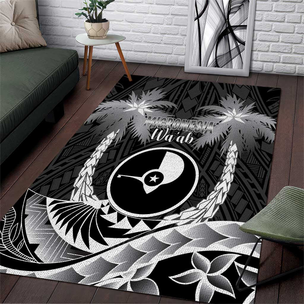 FSM Yap Day Area Rug 2025 Wa'ab Micronesia Black Color