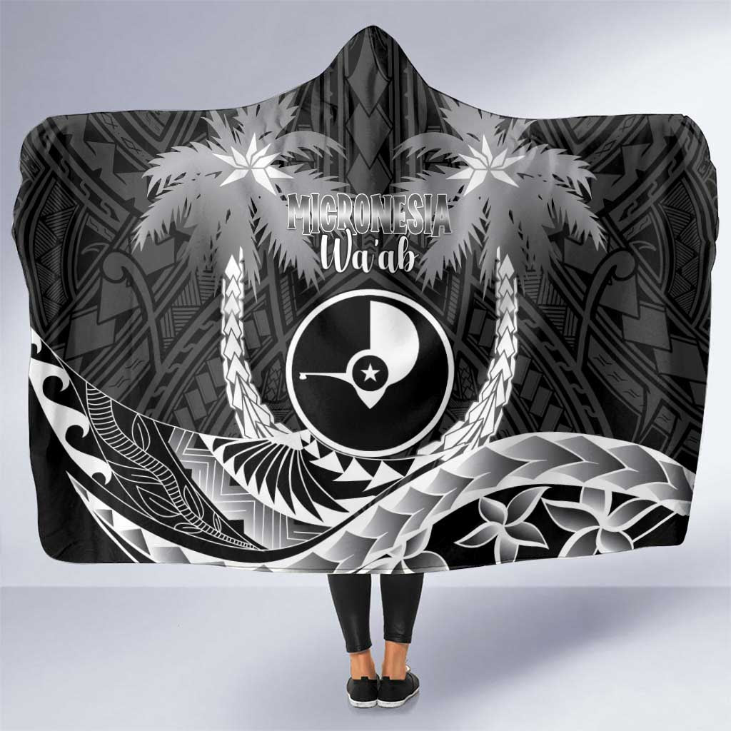 FSM Yap Day Hooded Blanket 2025 Wa'ab Micronesia Black Color