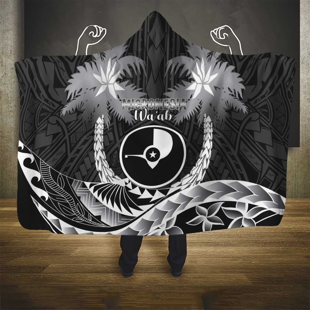 FSM Yap Day Hooded Blanket 2025 Wa'ab Micronesia Black Color