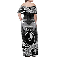 FSM Yap Day Off Shoulder Maxi Dress 2025 Wa'ab Micronesia Black Color