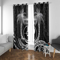 FSM Yap Day Window Curtain 2025 Wa'ab Micronesia Black Color