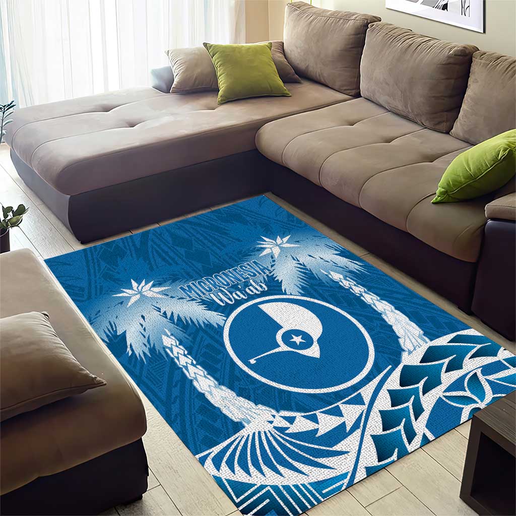 FSM Yap Day Area Rug 2025 Wa'ab Micronesia Flag Color