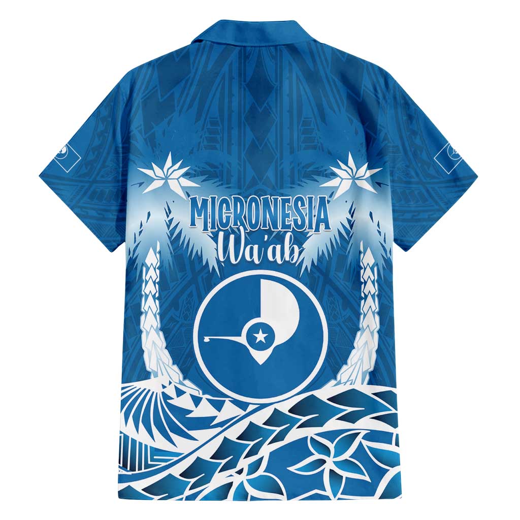 FSM Yap Day Family Matching Puletasi and Hawaiian Shirt 2025 Wa'ab Micronesia Flag Color