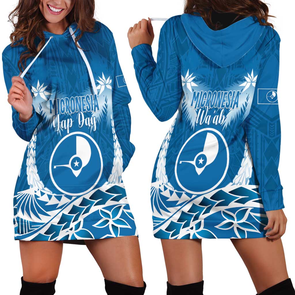 FSM Yap Day Hoodie Dress 2025 Wa'ab Micronesia Flag Color