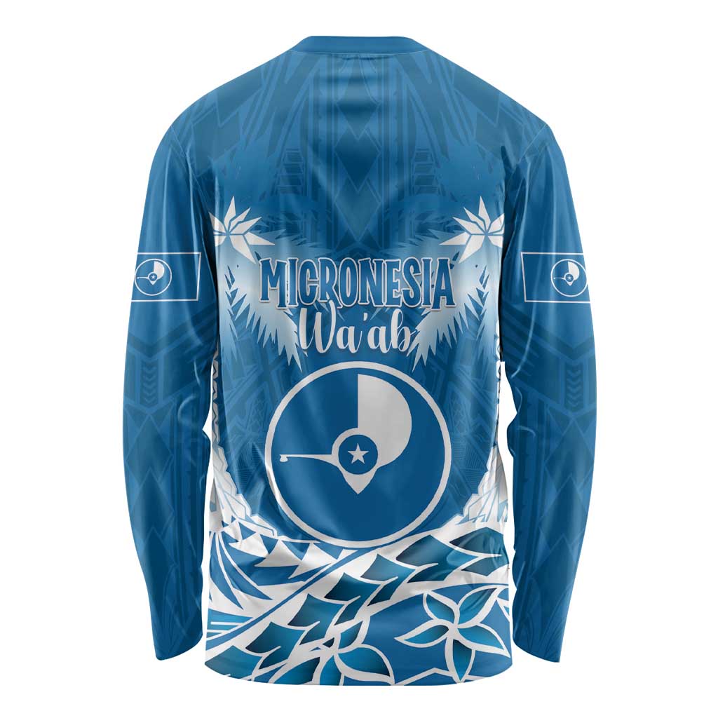 FSM Yap Day Long Sleeve Shirt 2025 Wa'ab Micronesia Flag Color