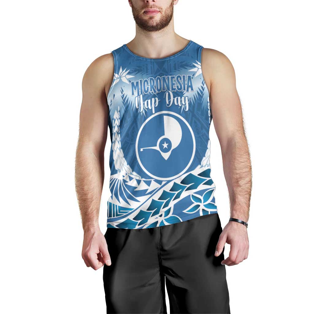 FSM Yap Day Men Tank Top 2025 Wa'ab Micronesia Flag Color