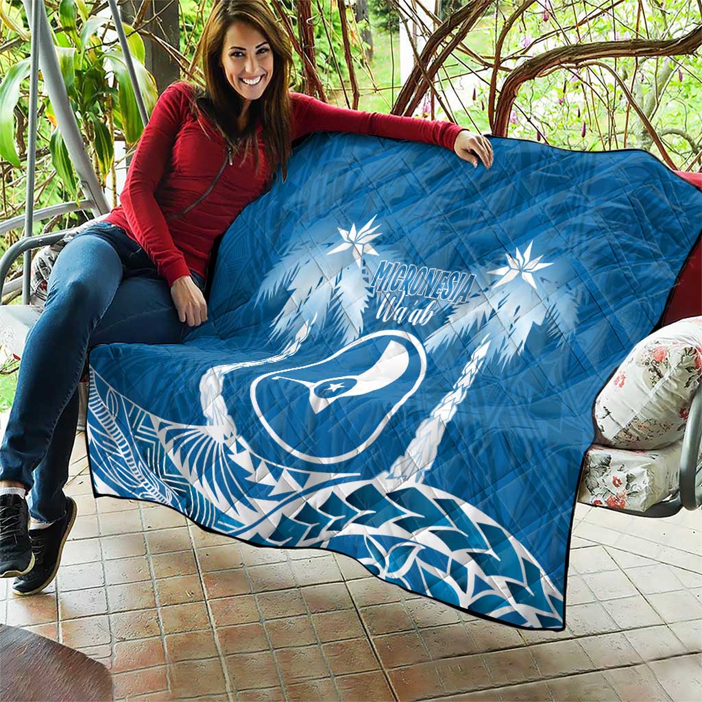 FSM Yap Day Quilt 2025 Wa'ab Micronesia Flag Color