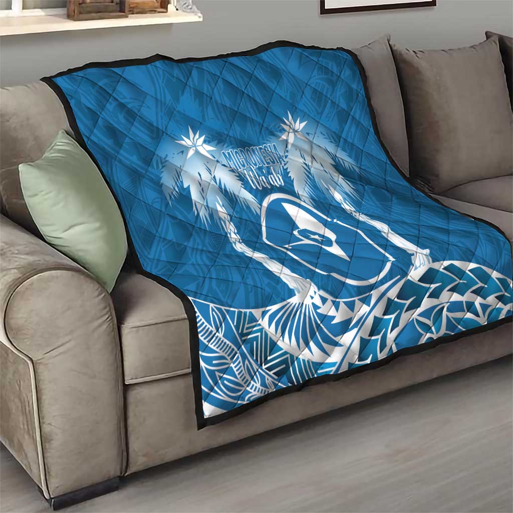 FSM Yap Day Quilt 2025 Wa'ab Micronesia Flag Color