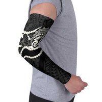 Aloha Hawaii Kalo Pikake Lei Arm Sleeves Chest Tattoo Black Hawaiian Pattern