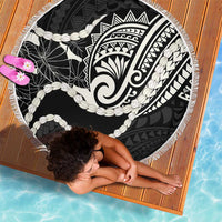 Aloha Hawaii Kalo Pikake Lei Beach Blanket Chest Tattoo Black Hawaiian Pattern LT14 - Polynesian Pride