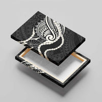 Aloha Hawaii Kalo Pikake Lei Canvas Wall Art Chest Tattoo Black Hawaiian Pattern LT14 - Polynesian Pride