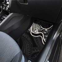 Aloha Hawaii Kalo Pikake Lei Car Mats Chest Tattoo Black Hawaiian Pattern LT14 - Polynesian Pride