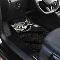 Aloha Hawaii Kalo Pikake Lei Car Mats Chest Tattoo Black Hawaiian Pattern LT14 - Polynesian Pride