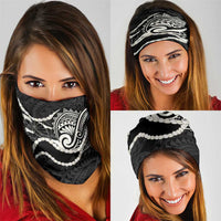 Aloha Hawaii Kalo Pikake Lei Neck Gaiter Chest Tattoo Black Hawaiian Pattern LT14 - Polynesian Pride