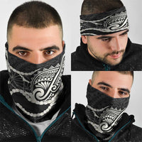 Aloha Hawaii Kalo Pikake Lei Neck Gaiter Chest Tattoo Black Hawaiian Pattern LT14 - Polynesian Pride