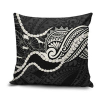 Aloha Hawaii Kalo Pikake Lei Pillow Cover Chest Tattoo Black Hawaiian Pattern LT14 Black - Polynesian Pride