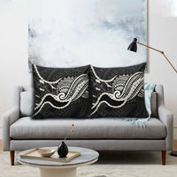 Aloha Hawaii Kalo Pikake Lei Pillow Cover Chest Tattoo Black Hawaiian Pattern LT14 - Polynesian Pride