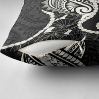 Aloha Hawaii Kalo Pikake Lei Pillow Cover Chest Tattoo Black Hawaiian Pattern LT14 - Polynesian Pride