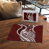 Aloha Hawaii Kalo Pikake Lei Puzzle Chest Tattoo Oxblood Hawaiian Pattern