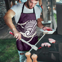 Aloha Hawaii Kalo Pikake Lei Apron Chest Tattoo Purple Hawaiian Pattern LT14 - Polynesian Pride