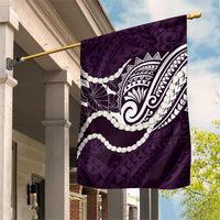 Aloha Hawaii Kalo Pikake Lei Garden Flag Chest Tattoo Purple Hawaiian Pattern