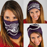 Aloha Hawaii Kalo Pikake Lei Neck Gaiter Chest Tattoo Purple Hawaiian Pattern LT14 - Polynesian Pride