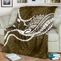 Aloha Hawaii Kalo Pikake Lei Blanket Chest Tattoo Gold Hawaiian Pattern LT14 - Polynesian Pride