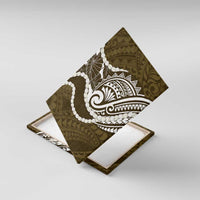 Aloha Hawaii Kalo Pikake Lei Canvas Wall Art Chest Tattoo Gold Hawaiian Pattern