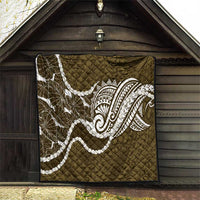 Aloha Hawaii Kalo Pikake Lei Quilt Chest Tattoo Gold Hawaiian Pattern LT14 - Polynesian Pride