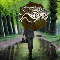Aloha Hawaii Kalo Pikake Lei Umbrella Chest Tattoo Gold Hawaiian Pattern LT14 - Polynesian Pride