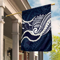 Aloha Hawaii Kalo Pikake Lei Garden Flag Chest Tattoo Oxford Blue Hawaiian Pattern