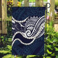 Aloha Hawaii Kalo Pikake Lei Garden Flag Chest Tattoo Oxford Blue Hawaiian Pattern