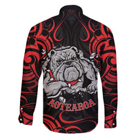 Personalised Aotearoa Bulldog Family Matching Long Sleeve Bodycon Dress and Hawaiian Shirt NZ Maori Tattoo
